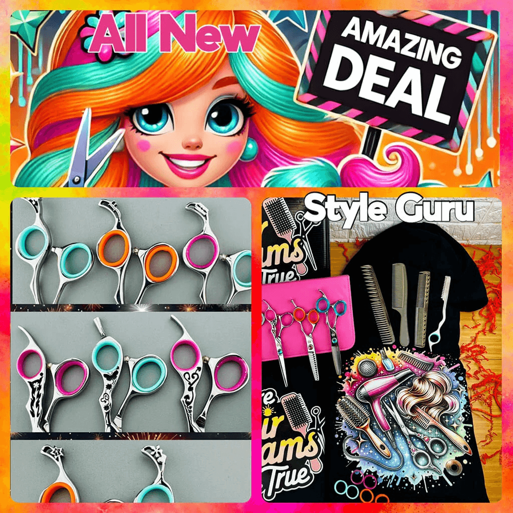 The All New 4 Shears Style Guru Set For Hair Stylists