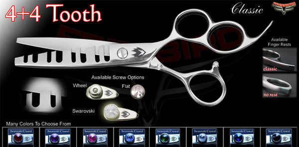 3 Hole 4+4 Tooth Texturizing Shears