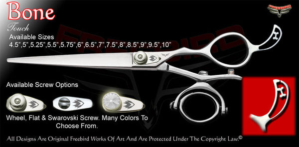 Bone Double V Swivel Touch Grooming Shears