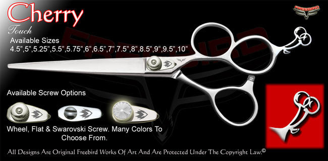 Cherry 3 Hole Touch Grooming Shears