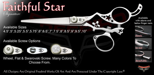 Faithful Star Swivel Thumb Signature Hair Shears