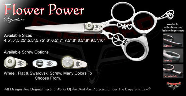 Flower Power 3 Hole Signature Hair Shears