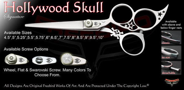 Hollywood Skull 3 Hole Signature Hair Shears