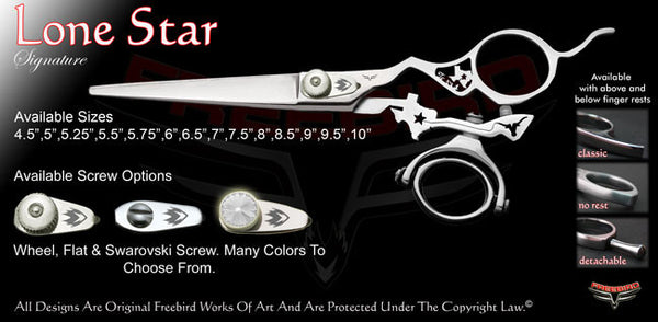 Lone Star Double Swivel Thumb Signature Grooming Shears