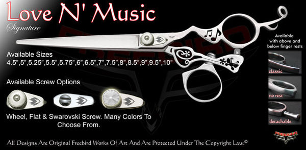 Love N Music Swivel Thumb Signature Grooming Shears