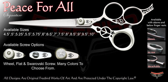 Peace For All 3 Hole Signature Grooming Shears