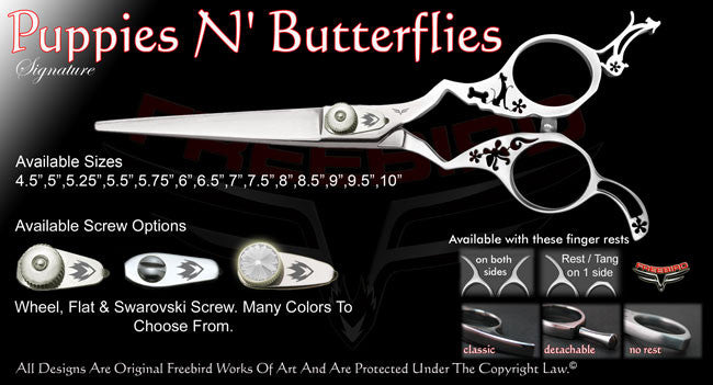 Puppies N Butterflies Straight Signature Hair Shears