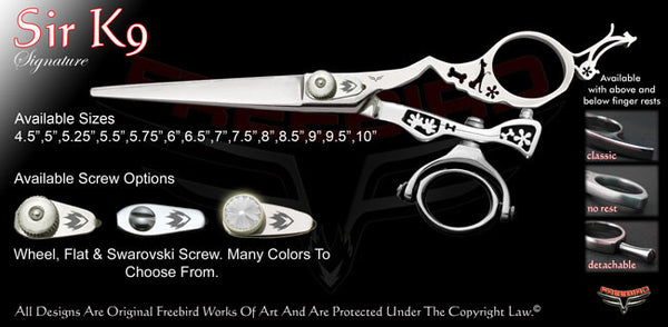 Sir K9 Double Swivel Thumb Signature Hair Shears