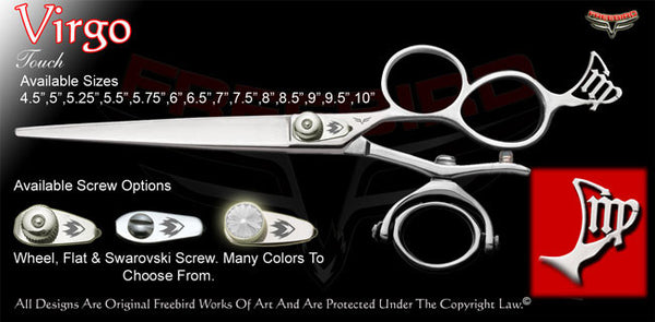 Virgo 3 Hole Double V Swivel Touch Grooming Shears