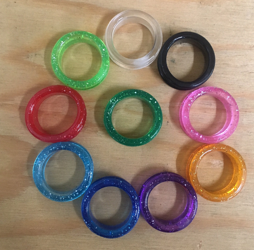 20 Finger Rings Assorted Colors Type B Extra Thick