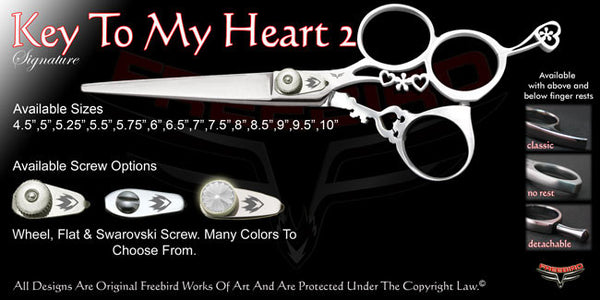 Key To My Heart 2 3 Hole Signature Hair Shears