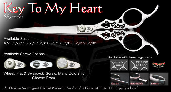 Key To My Heart Straight Signature Grooming Shears