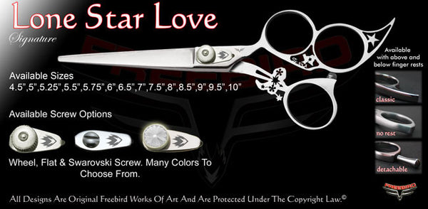 Lone Star Love 3 Hole Signature Hair Shears