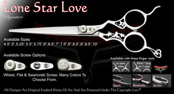 Lone Star Love Straight Signature Grooming Shears