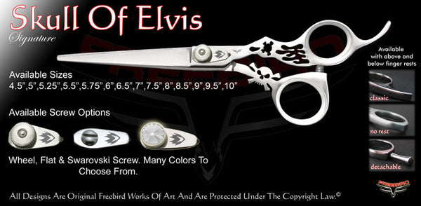 Skull Of Elvis Signature Hair Shears